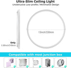 24W Bathroom Lights Ceiling 2400lm LED Flush