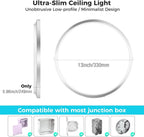 24W Bathroom Lights Ceiling 2400lm LED Flush