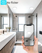 24W Bathroom Lights Ceiling 2400lm LED Flush