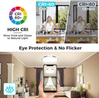 24W Bathroom Lights Ceiling 2400lm LED Flush
