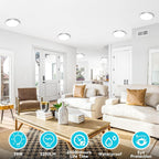 24W Bathroom Lights Ceiling 2400lm LED Flush