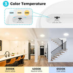 24W Bathroom Lights Ceiling 2400lm LED Flush