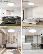 24W Bathroom Lights Ceiling 2400lm LED Flush