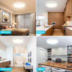 24W Bathroom Lights Ceiling 2400lm LED Flush
