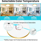 24W Bathroom Lights Ceiling 2400lm LED Flush