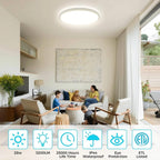 24W Bathroom Lights Ceiling 2400lm LED Flush