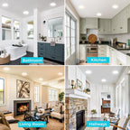 24W Bathroom Lights Ceiling 2400lm LED Flush