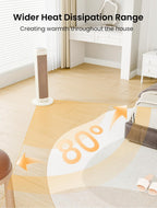 25 Inch Electric Heater for Home Low Energy
