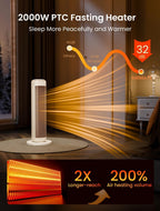25 Inch Electric Heater for Home Low Energy