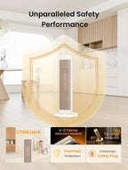 25 Inch Electric Heater for Home Low Energy
