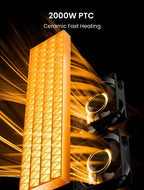 25 Inch Electric Heater for Home Low Energy