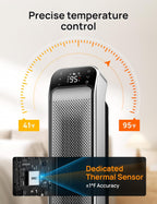 25 Inch Electric Heaters for Home Oscillating Fan