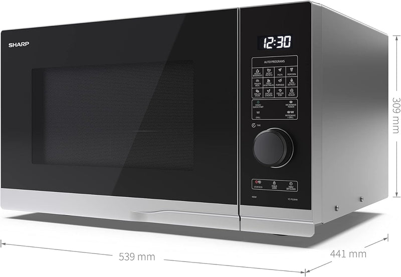 25 Litre 900W Digital Microwave 10 Power Levels