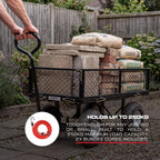 250KG Heavy Duty Garden Trolley Cart on Wheels