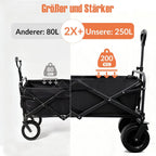 250L 200KG Festival Trolley Camping Beach Wagon Off-Road