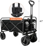 250L 200KG Festival Trolley Camping Beach Wagon Off-Road
