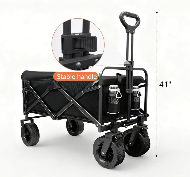 250L 200KG Festival Trolley Camping Beach Wagon Off-Road
