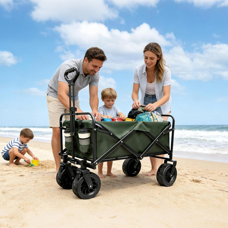 250L 200KG Festival Trolley Camping Beach Wagon Off-Road