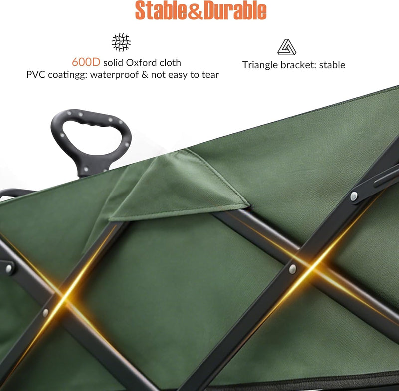 250L 200KG Festival Trolley Camping Beach Wagon Off-Road