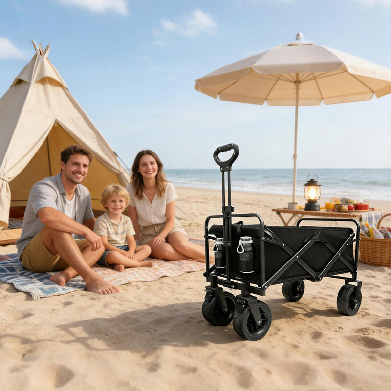 250L 200KG Festival Trolley Camping Beach Wagon Off-Road