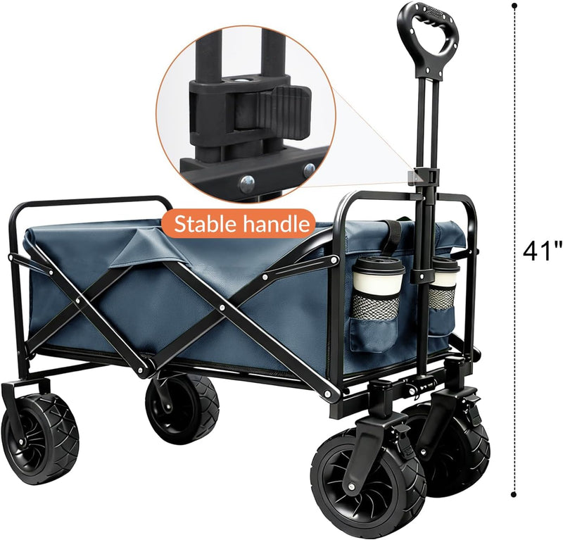 250L 200KG Festival Trolley Camping Beach Wagon Off-Road