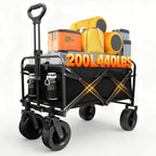 250L 200KG Festival Trolley Camping Beach Wagon Off-Road