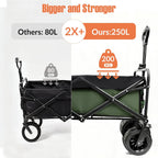 250L 200KG Festival Trolley Camping Beach Wagon Off-Road