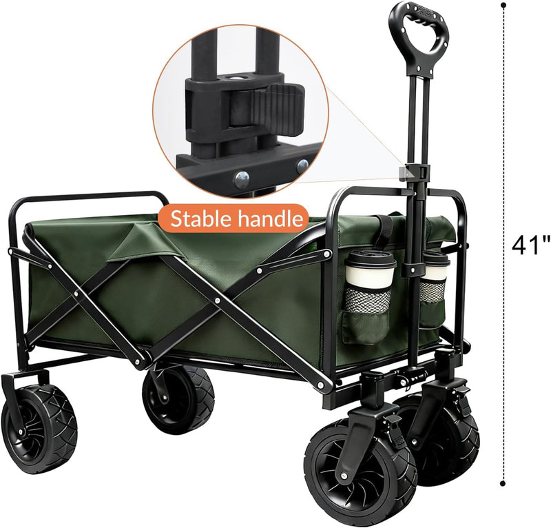 250L 200KG Festival Trolley Camping Beach Wagon Off-Road