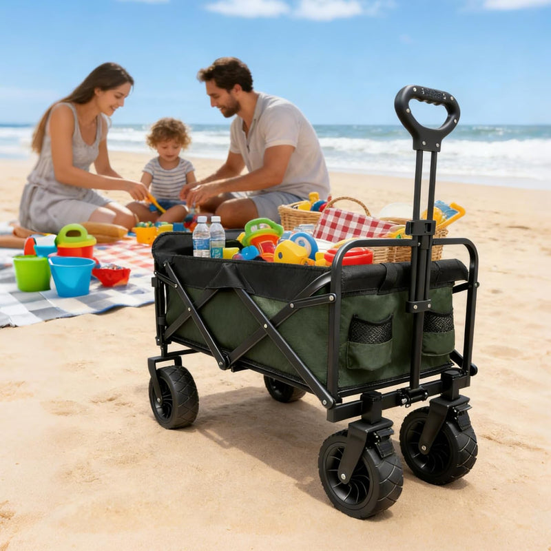 250L 200KG Festival Trolley Camping Beach Wagon Off-Road