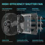250MM Shutter Exhaust Fan with Speed Controller
