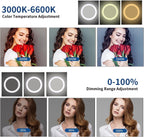 25inch 75W LED Ring Light 3000K-6600K Dimmable Bi-Colour