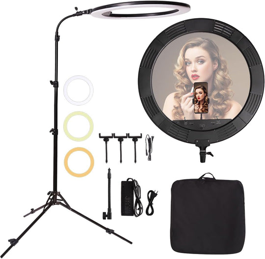 25inch Large Ring Light with Retractable Stand Soft