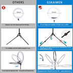 25inch Large Ring Light with Retractable Stand Soft