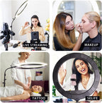 25inch Large Ring Light with Retractable Stand Soft
