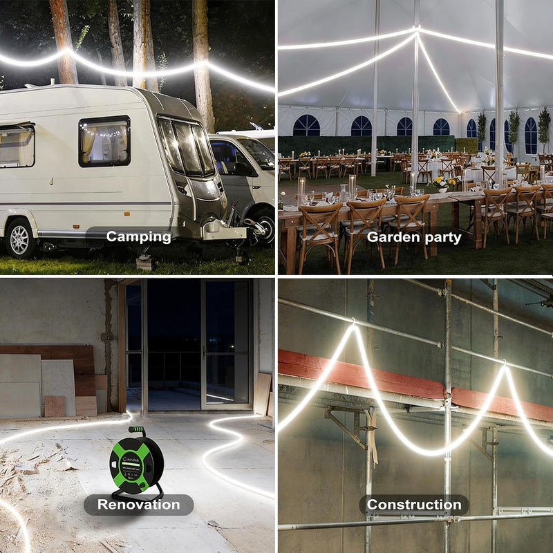 25m 25000lm LED Strip Light with Reel Construction