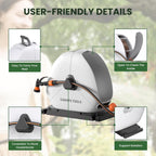 25m Retractable Garden Hose Reel Ground Mounted Pipe