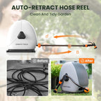 25m Retractable Garden Hose Reel Ground Mounted Pipe