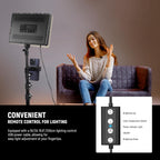 25W LED Video Panel Lighting Kit 59" Tripod (2 Pack)