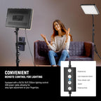 25W LED Video Panel Lighting Kit 59" Tripod (2 Pack)