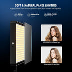 25W LED Video Panel Lighting Kit 59" Tripod (2 Pack)