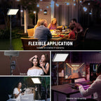 25W LED Video Panel Lighting Kit 59" Tripod (2 Pack)