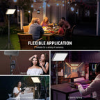 25W LED Video Panel Lighting Kit 59" Tripod (2 Pack)