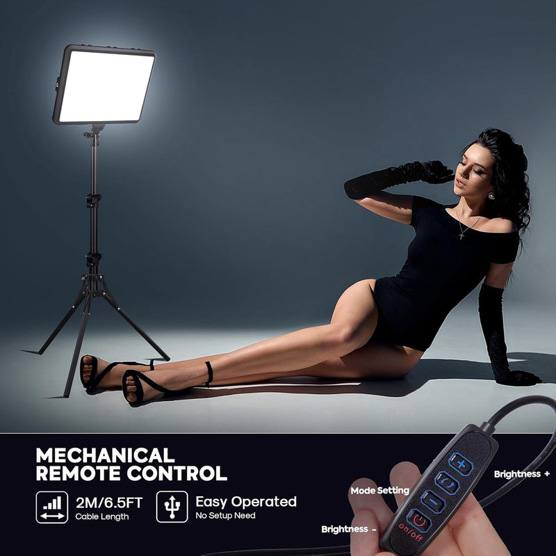 25W Photography Lighting 185CM 2-Pack LED Video Panel