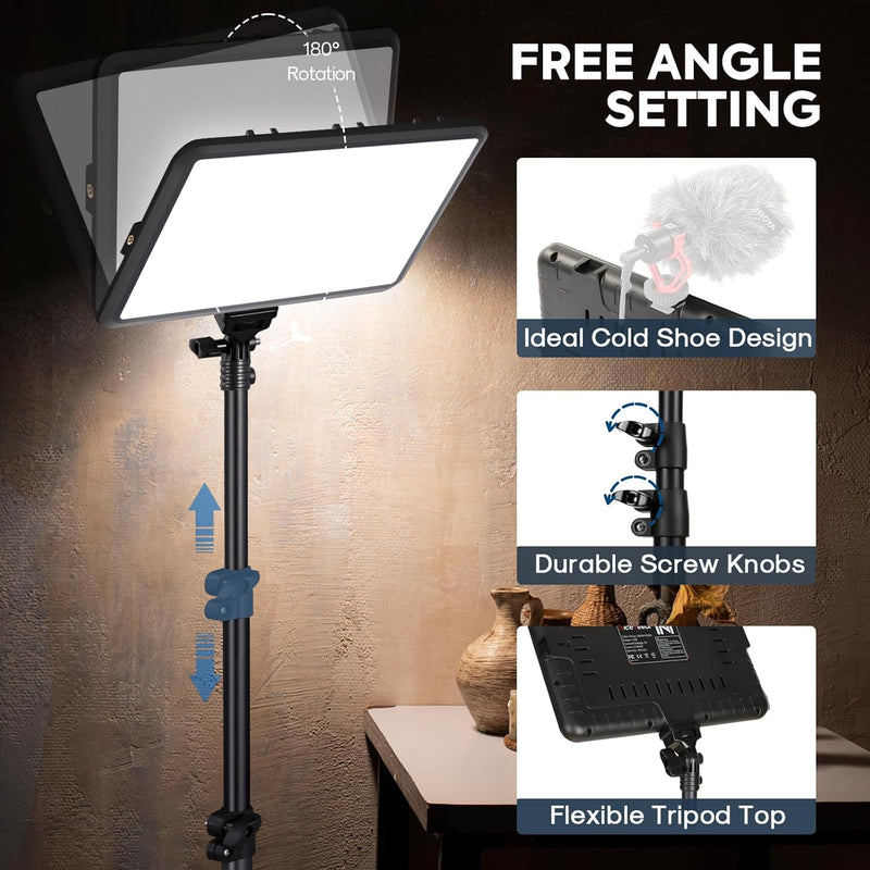 25W Photography Lighting 185CM 2-Pack LED Video Panel