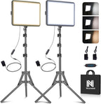 25W Photography Lighting 185CM 2-Pack LED Video Panel