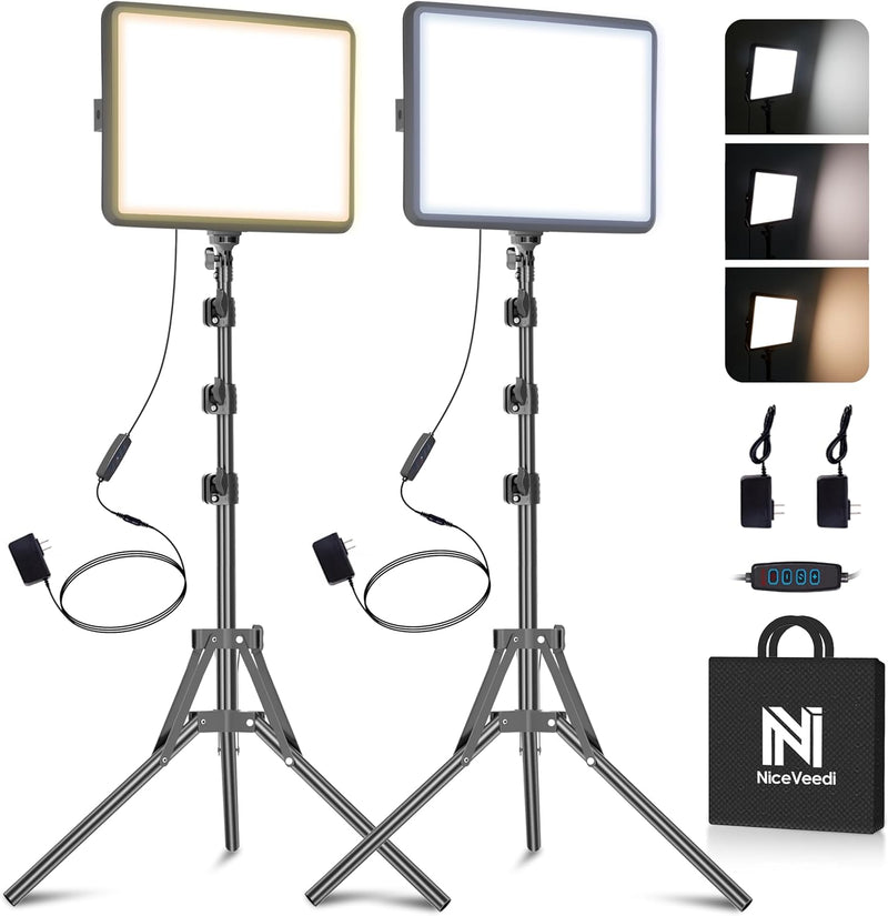 25W Photography Lighting 185CM 2-Pack LED Video Panel