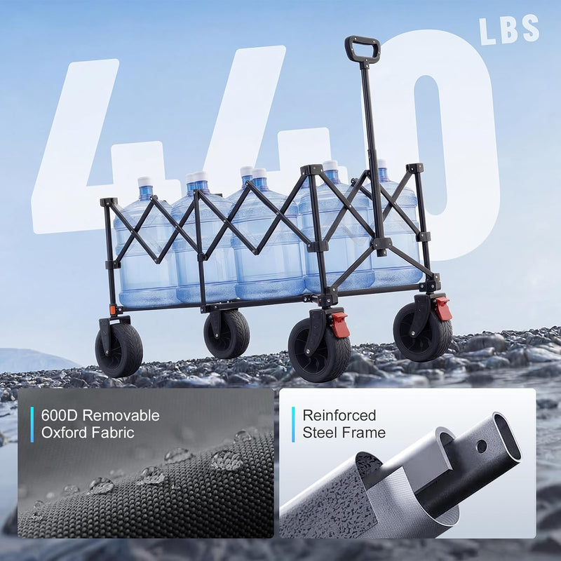 270L Extra Large Folding Festival Trolley Cart
