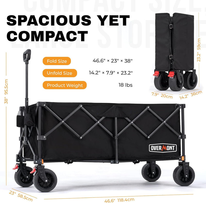 270L Extra Large Folding Festival Trolley Cart