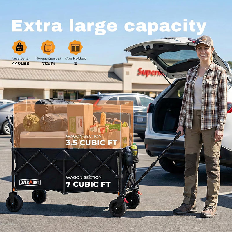 270L Extra Large Folding Festival Trolley Cart