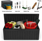 270L Outdoor Garden Storage Deck Box Waterproof